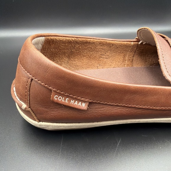 COLE HAAN Pinch Weekender Roadtrip Mens 12M Loafers Brown Leather Shoes C24009‎ main image 12